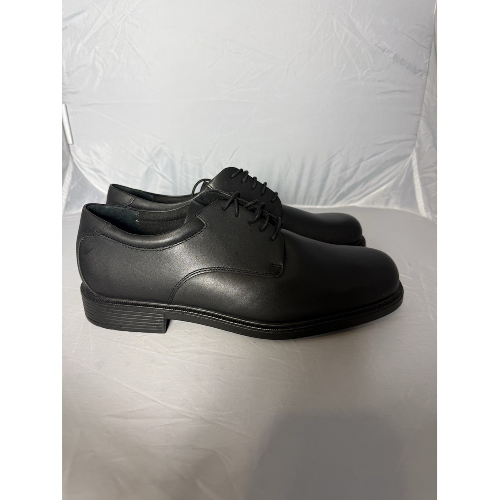 Rockport Black Margin Oxford Dress Shoes Round Toe Lace Up 15 W Men's - Picture 3 of 9
